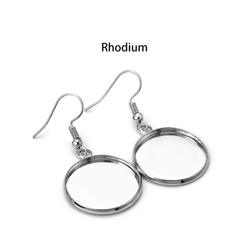 10 PCS/Package Iron Copper Solid Color Hook Earring Findings