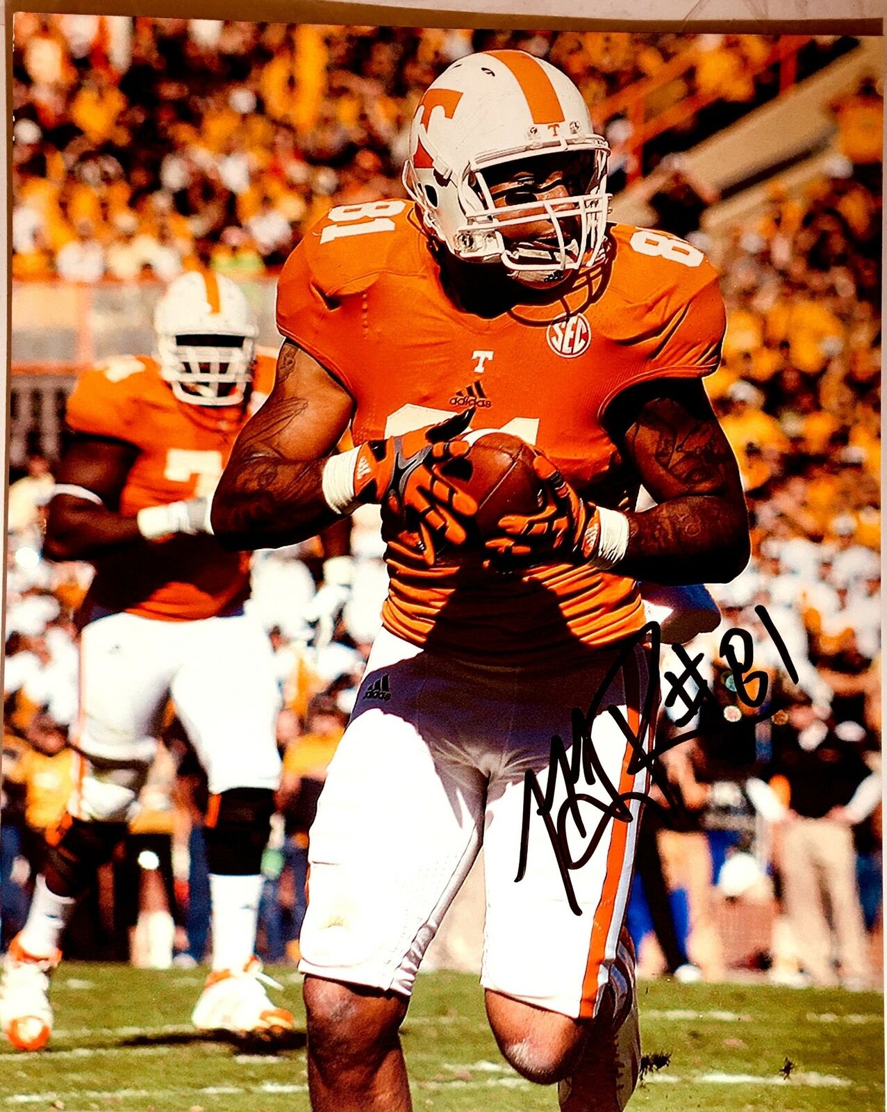 Mychal Rivera Signed 8x10 Photo Poster painting Tennessee Volunteers Autograph Auto