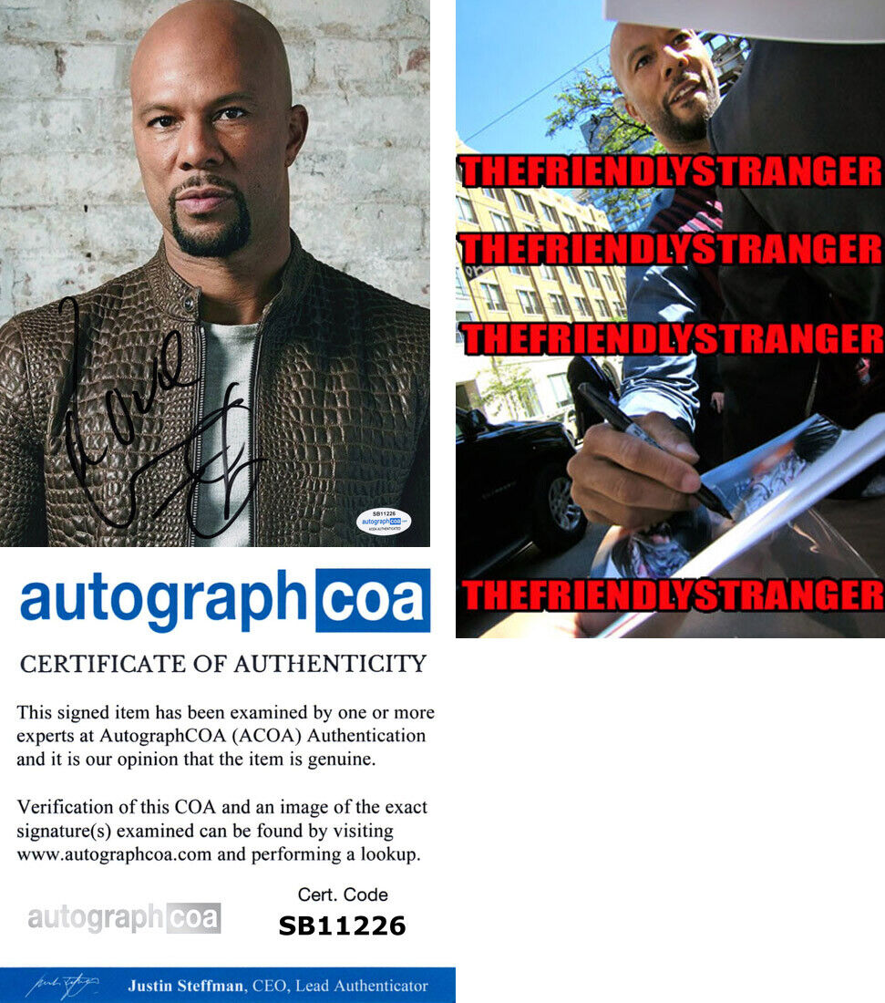 COMMON signed Autographed 8X10 Photo Poster painting - PROOF - Lonnie Lynn RAPPER Actor ACOA COA