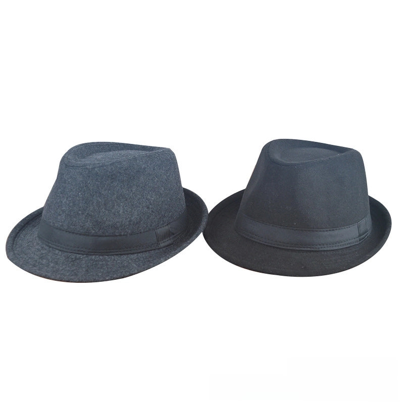 Autumn And Winter Available For Men And Women British Vintage Hat Fashion Gentleman Hat Jazz Hat Trendy Wool Small Top Hat