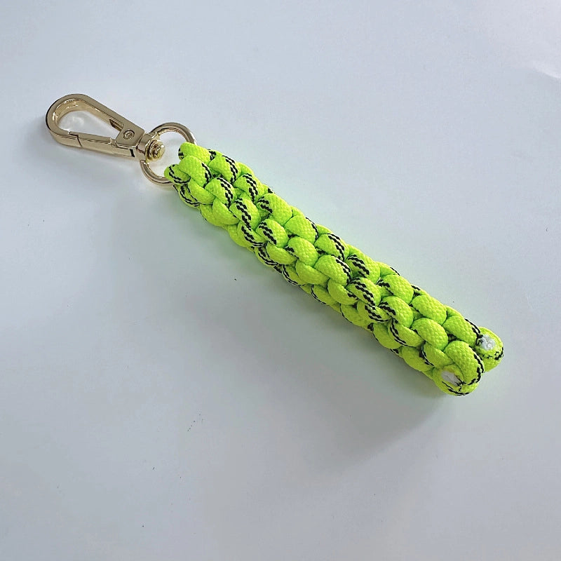 Miu Home Bag Hanging Hot Handmade Braided Pendant Colorful Fashionable Unique Key Shape Car Keychain