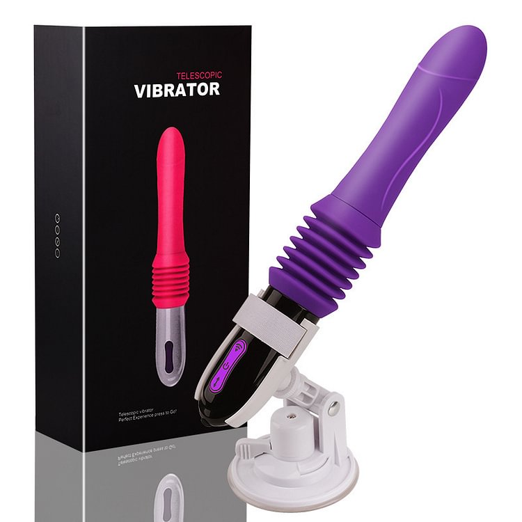 Automatic Hands Free Thrusting Dildo Vibrator G-Spot Stimulation Massager Rose Toy
