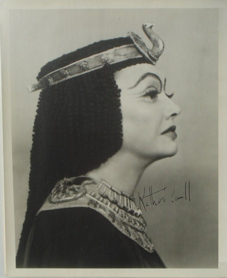 KATHARINE CORNELL SIGNED Photo Poster painting Antony And Cleopatra wcoa