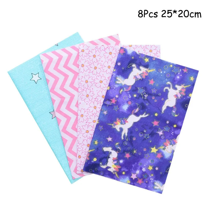 25x25cm and 25x20cm Printed Cotton Fabric Cloth Sewing Quilting Fabrics for Patchwork Needlework DIY Handmade Accessories