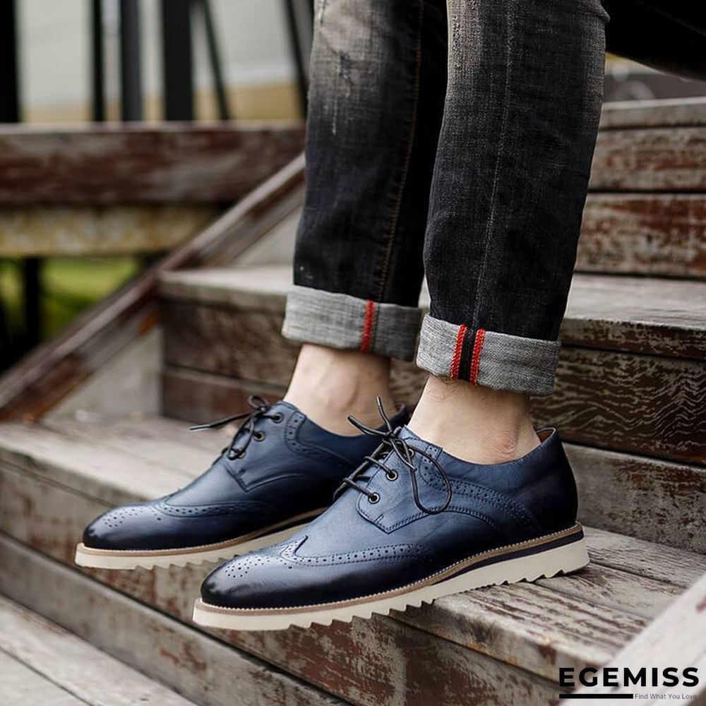 Men's Vintage Casual Brogue Shoes | EGEMISS