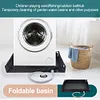 Portable Shower Pan with Drain Hose Foldable Shower Base for Indoor and Outdoor