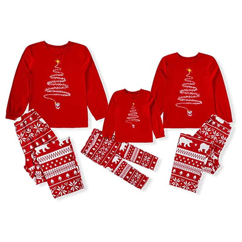 2022 Stylish Christmas Home Matching Pajama Set
