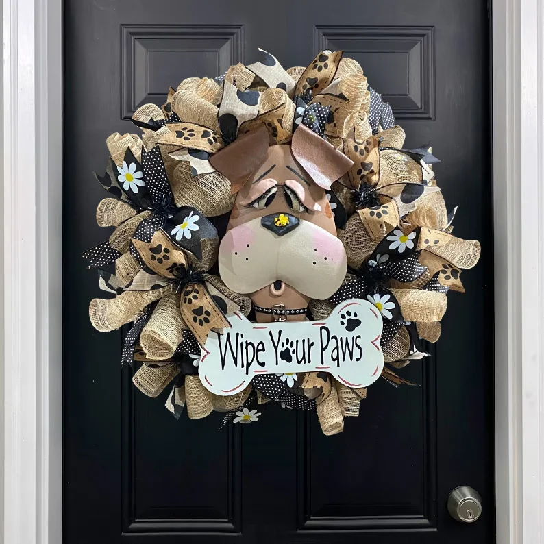 🐶Puppy Wreath-dog lovers gift