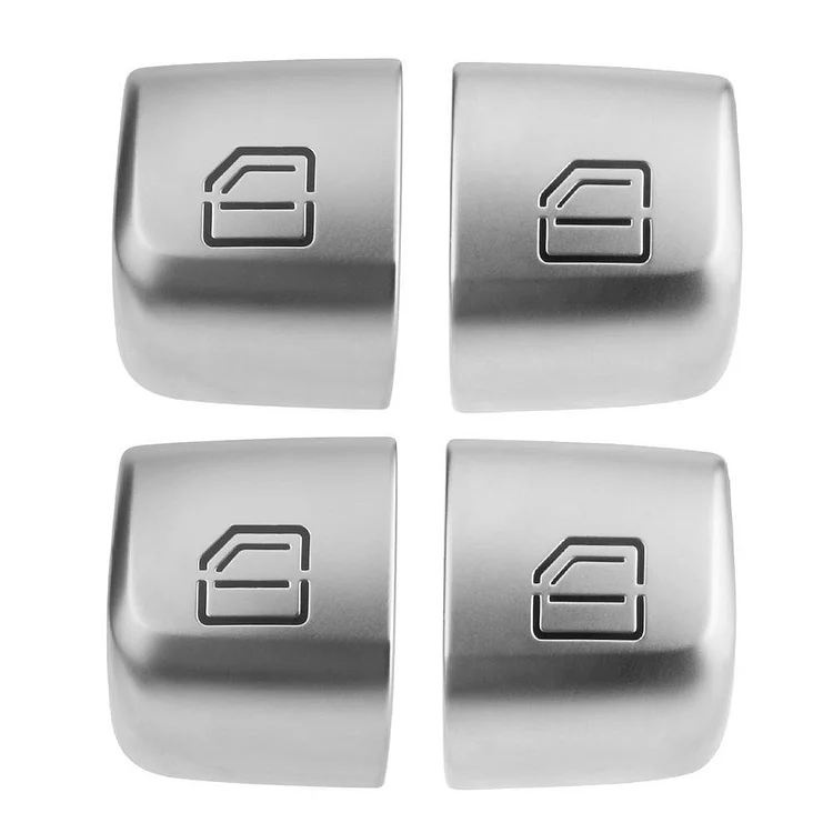 4pcs/set Master Window Switch Repair Button Cover Caps for Mercedes Benz C Class W205 C200 GLC W253 2015