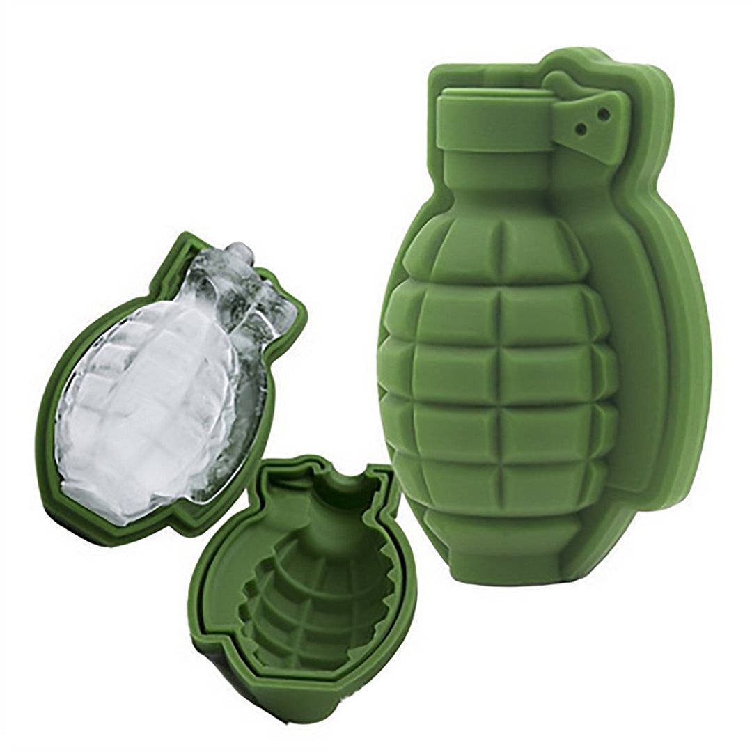 3D Grenade-Shaped Ice Cube Mold