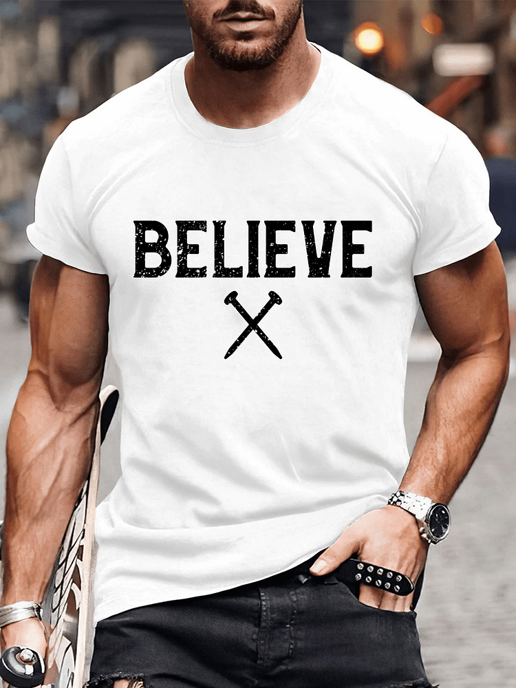 Believe, Men's T-Shirts