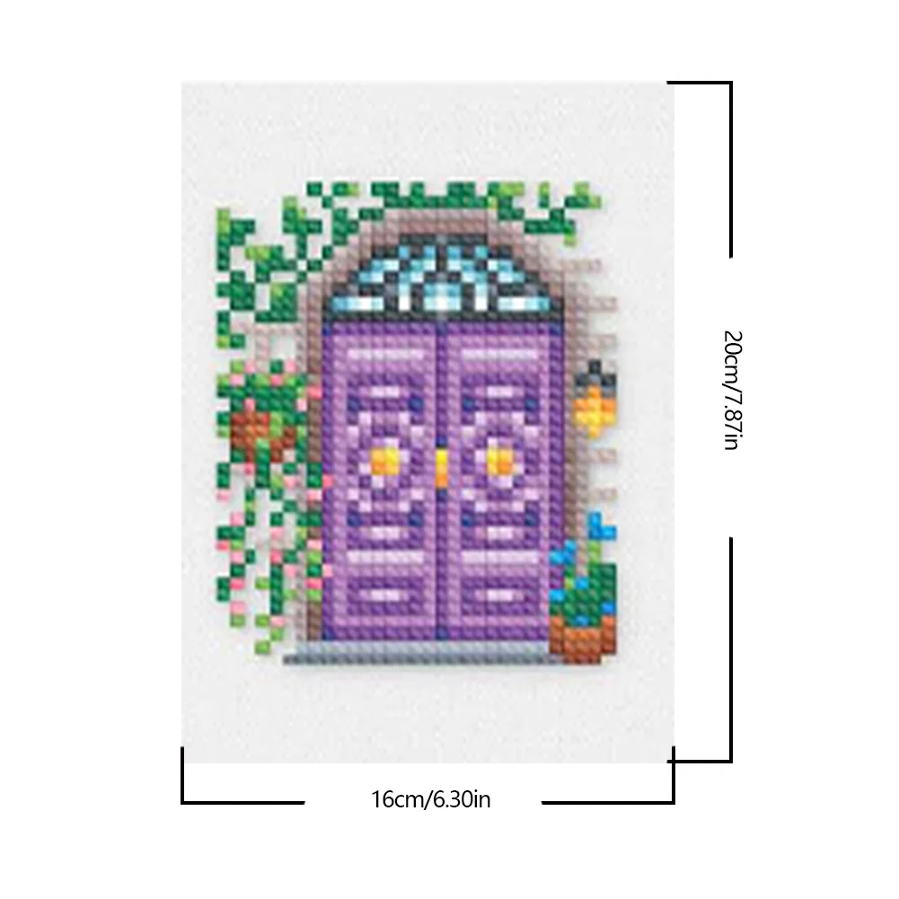 12pcs/a set 5D DIY Garden Full Square Drill Partial AB Drill Diamond Painting(16*20cm)