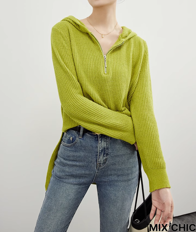 Long Sleeve Plain Sweatshirt