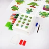 12pcs Plant DIY Mini Round Diamond Painting Set Table Decor No Frame 15x18cm