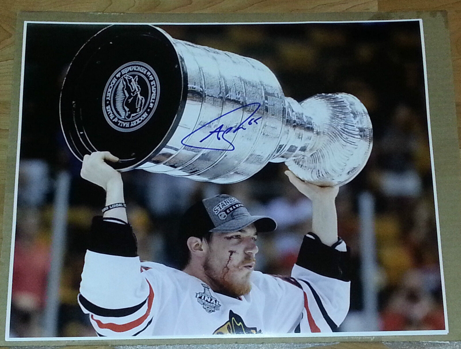 ANDREW SHAW 'CHICAGO BLACKHAWKS' 13 STANLEY CUP SIGNED 16X20 Photo Poster painting *COA *PROOF 5