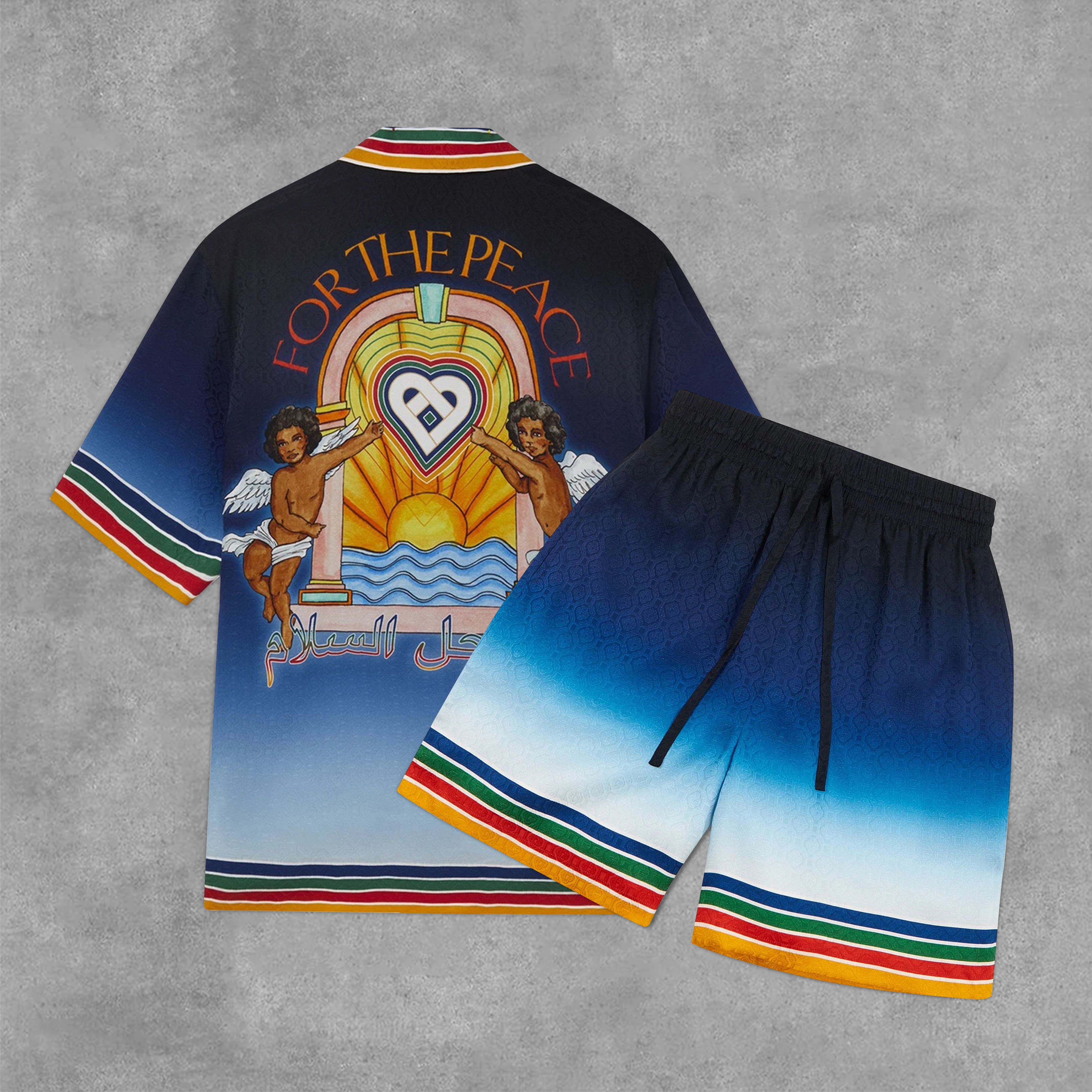 Casablanca For The Peac Shirt and Shorts Set