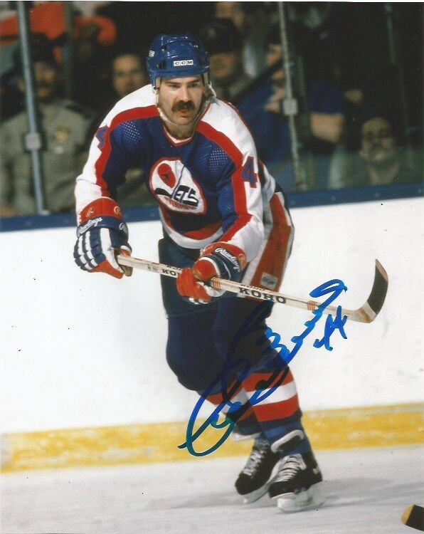 Winnipeg Jets Dave Babych Signed Autographed 8x10 Photo Poster painting COA