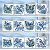 12Pcs Butterfly Bluebird DIY Diamond Painting Greeting Cards for Adults Gifts