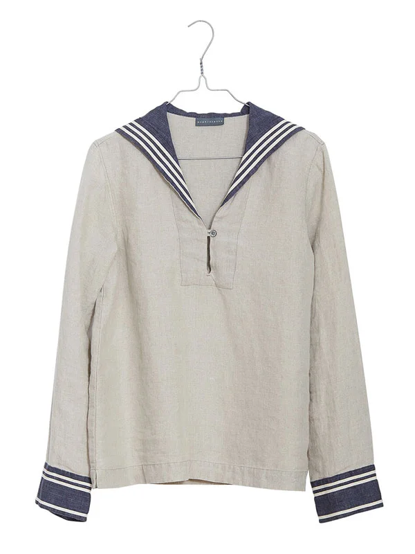 Linen Sailor Vintage Ladies Shirt