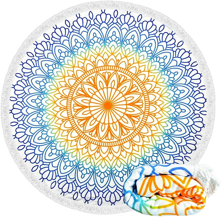 Vintage Mandala - - Circle Tapestry - 1.5M