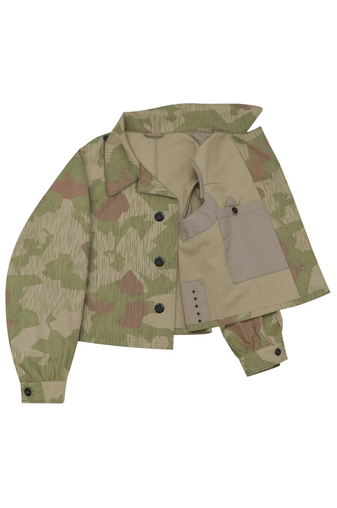   Luftwaffe German Reversed Splinter B DAK/Tropical Camo modified shortened smock II German-Uniform