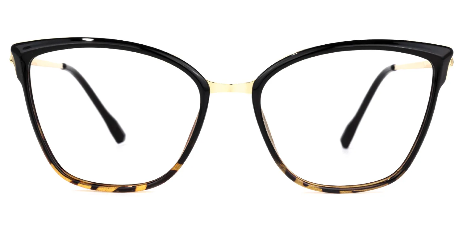 Imlah Schwarz Cateye Brille  Schwarz