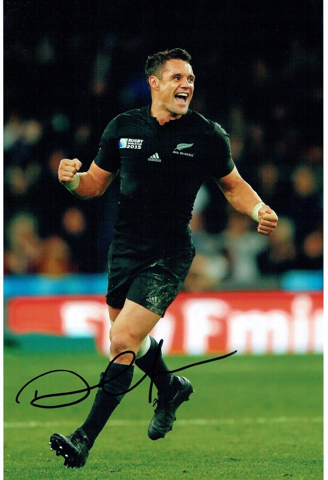 Dan CARTER Signed Autograph 12x8 Photo Poster painting A AFTAL COA RUGBY All Blacks New Zealand