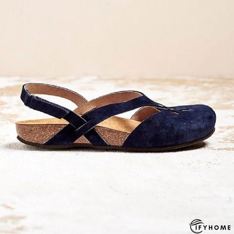 Leather Daily Flat Heel Sandals | IFYHOME
