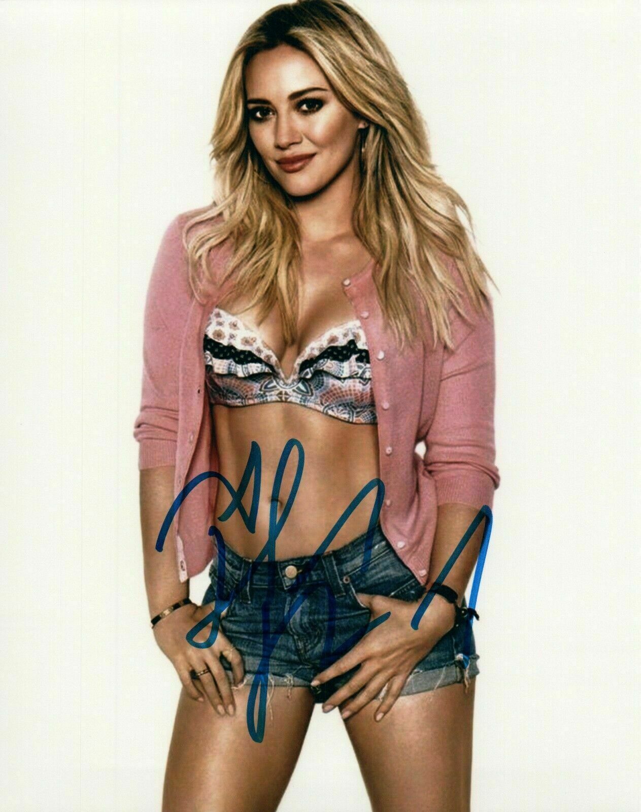 Hilary Duff Autographed Signed 8x10 Photo Poster painting ( Younger ) REPRINT