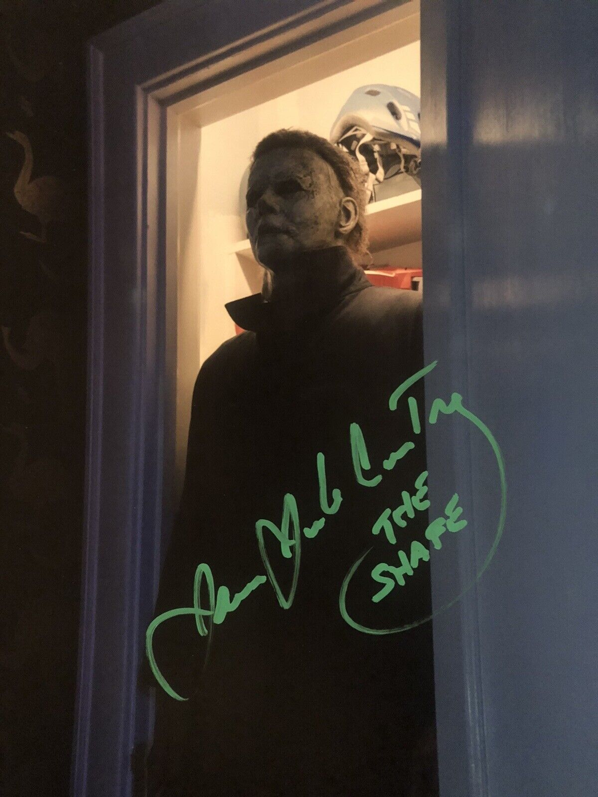 James Jude Courtney Signed Halloween 11x14 Photo Poster painting AFTAL