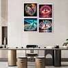 4Pcs/set Diamond Painting-5D Full Round Drill Ballet(30*30 CM)