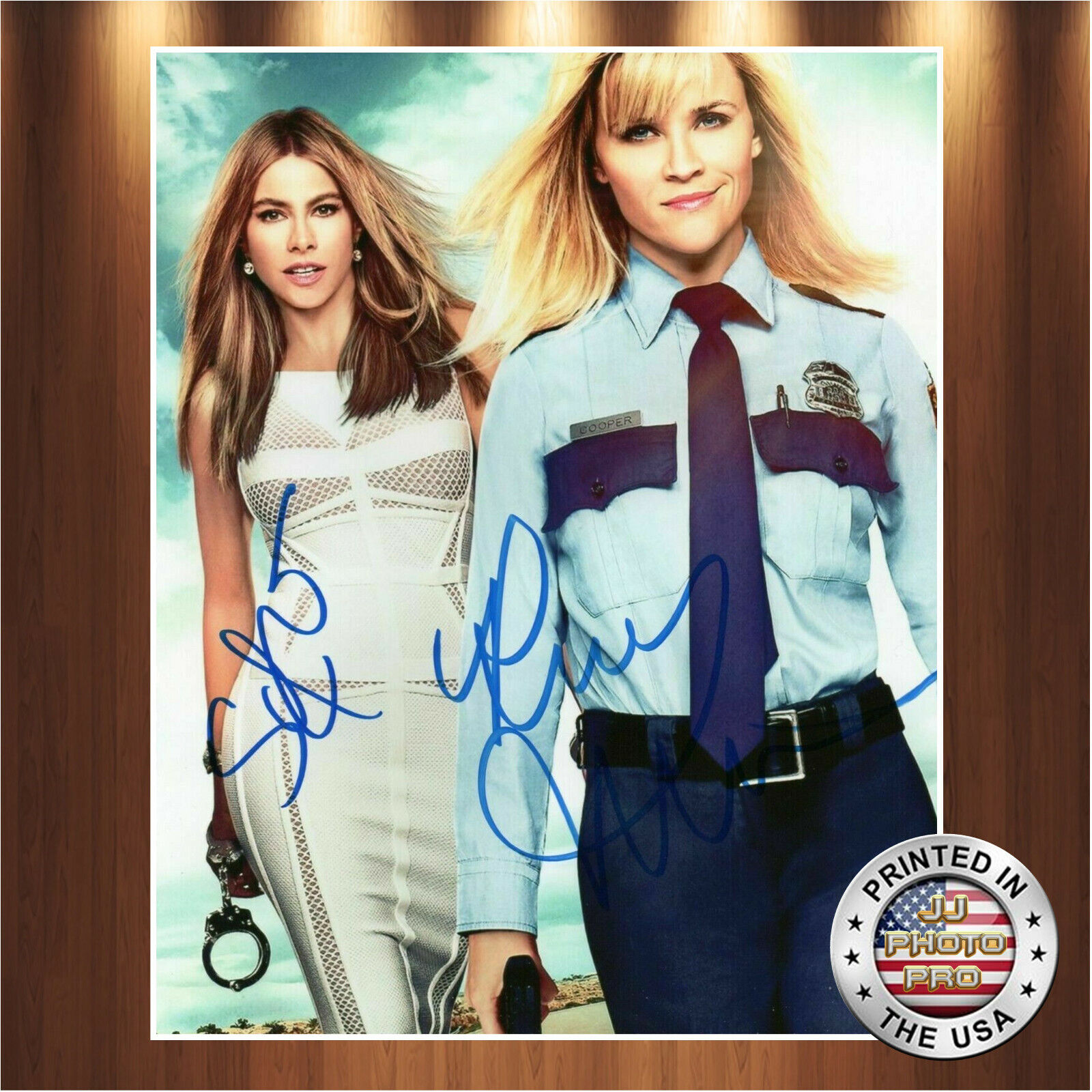 Reese Witherspoon Sofia Vergara Autographed Signed 8x10 Photo Poster painting (Cops) REPRINT