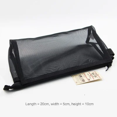JOURNALSAY Japan MUJI 1PC  Simple Transparent Mesh Pencil Case