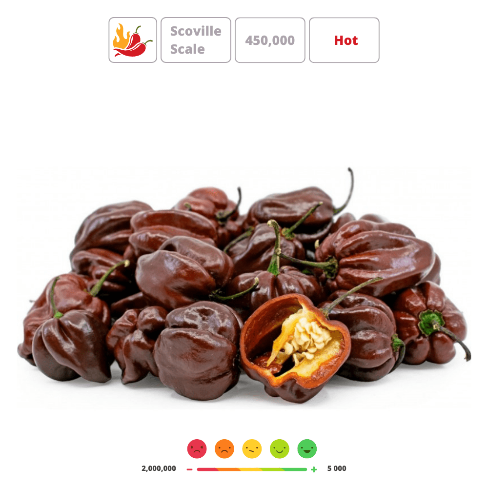 Habanero Chocolate Hot Chili Pepper Seeds &ndash; Smoky Dark-Brown
