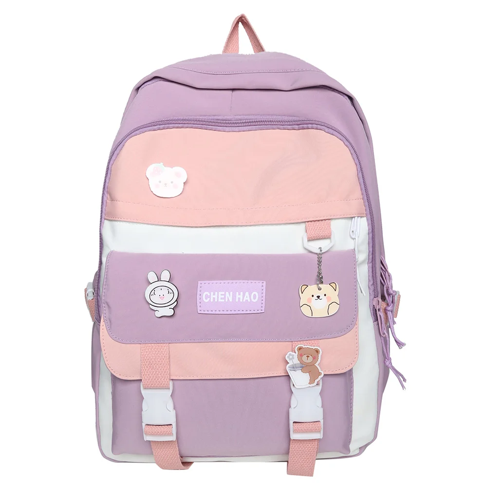 Cute Sheep Pendent Laptop Backpack Travel School Bag PE150