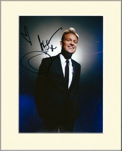 JASON DONOVAN PP 8x10 MOUNTED SIGNED AUTOGRAPH Photo Poster painting NEIGHBOURS