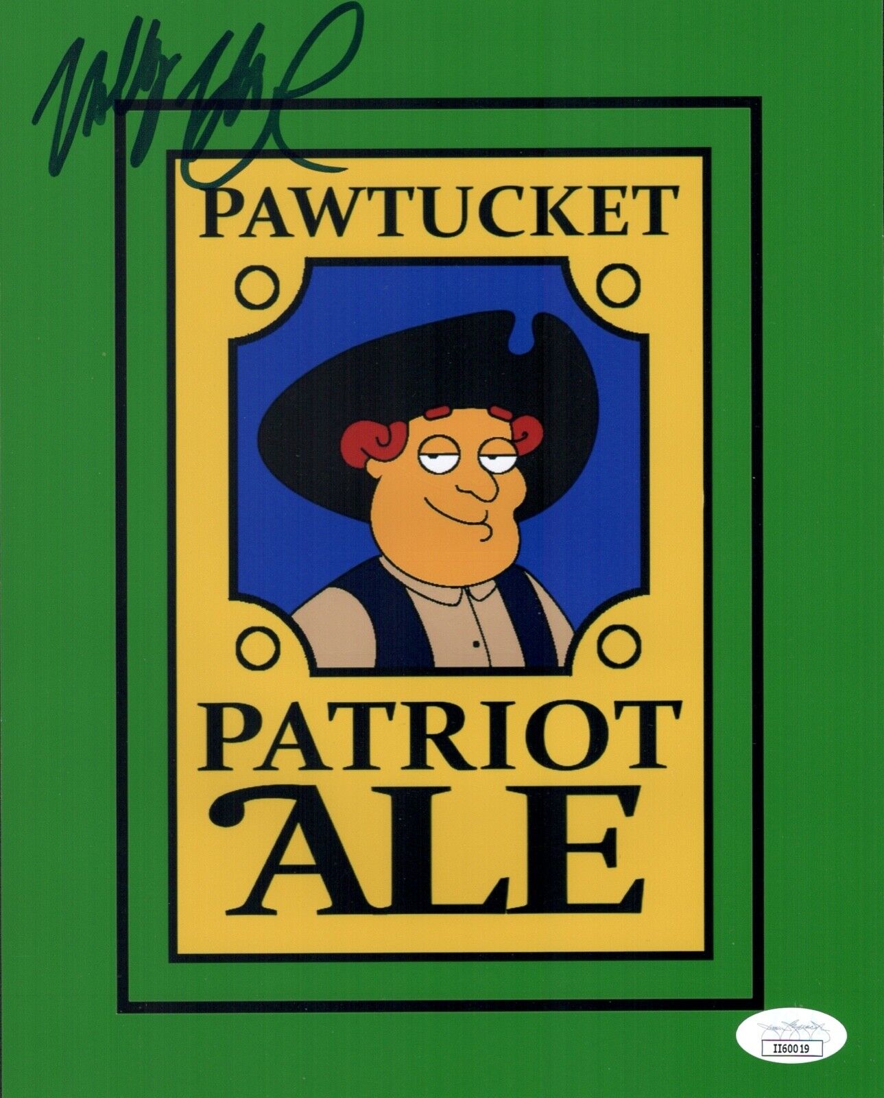 WALLY WINGERT Signed FAMILY GUY Pawtucket Patriot 8x10 Photo Poster painting JSA COA Cert