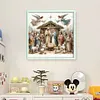 Nativity-11CT Stamped Cross Stitch 45*45cm/17.72*17.72in tapestrymarket
