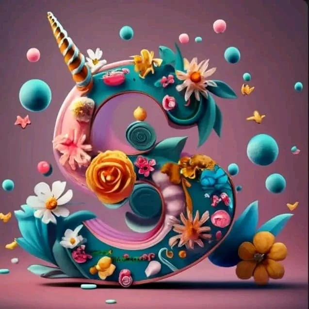 Diamond Painting - Full Round Drill - Unicorn Alphabet(Canvas|30*30cm)