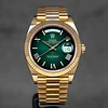 ROLEX OYSTER DAY DATE AUTOMATIC MEN'S WATCH 228238 Green Ombre President Yellow Gold