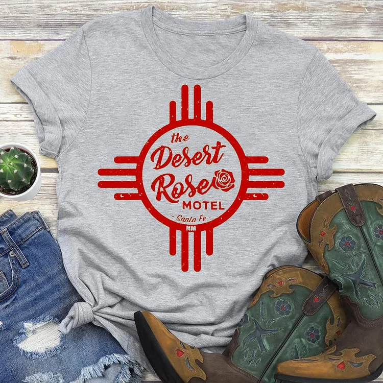 Santa Fe T Shirt Desert Rose Motel   T-Shirt Tee - 02461-Annaletters
