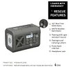 Hand-cranked generator, radio, solar charger, multi-function emergency flashlight, outdoor camping light (emergency NOAA weather report, all-weather scanning and alarm - multiple power sources)