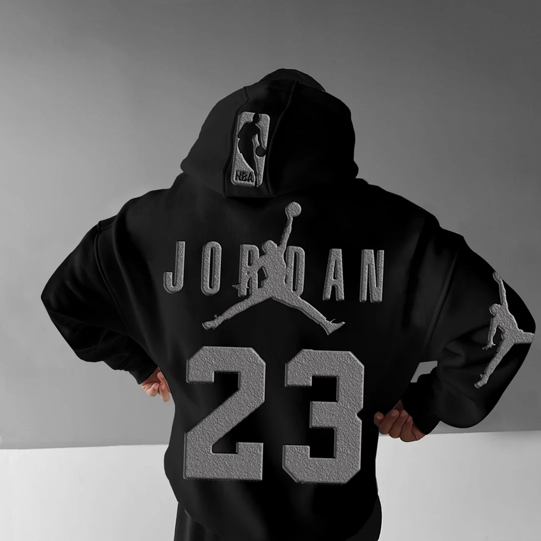 Unisex Basketball Game Stars Sports Fitness Printed Casual Autumn And Winter Oversized Hoodies