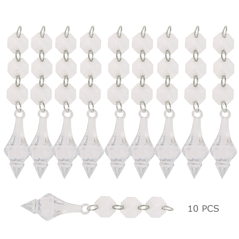 

10pcs Acrylic Crystal Beads Garland Chandelier Hanging Wedding Party Decor, 501 Original