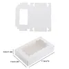 30 Pack Kraft Bakery Box with Clear Window Cookie Box Pastry Box for Gift Giving