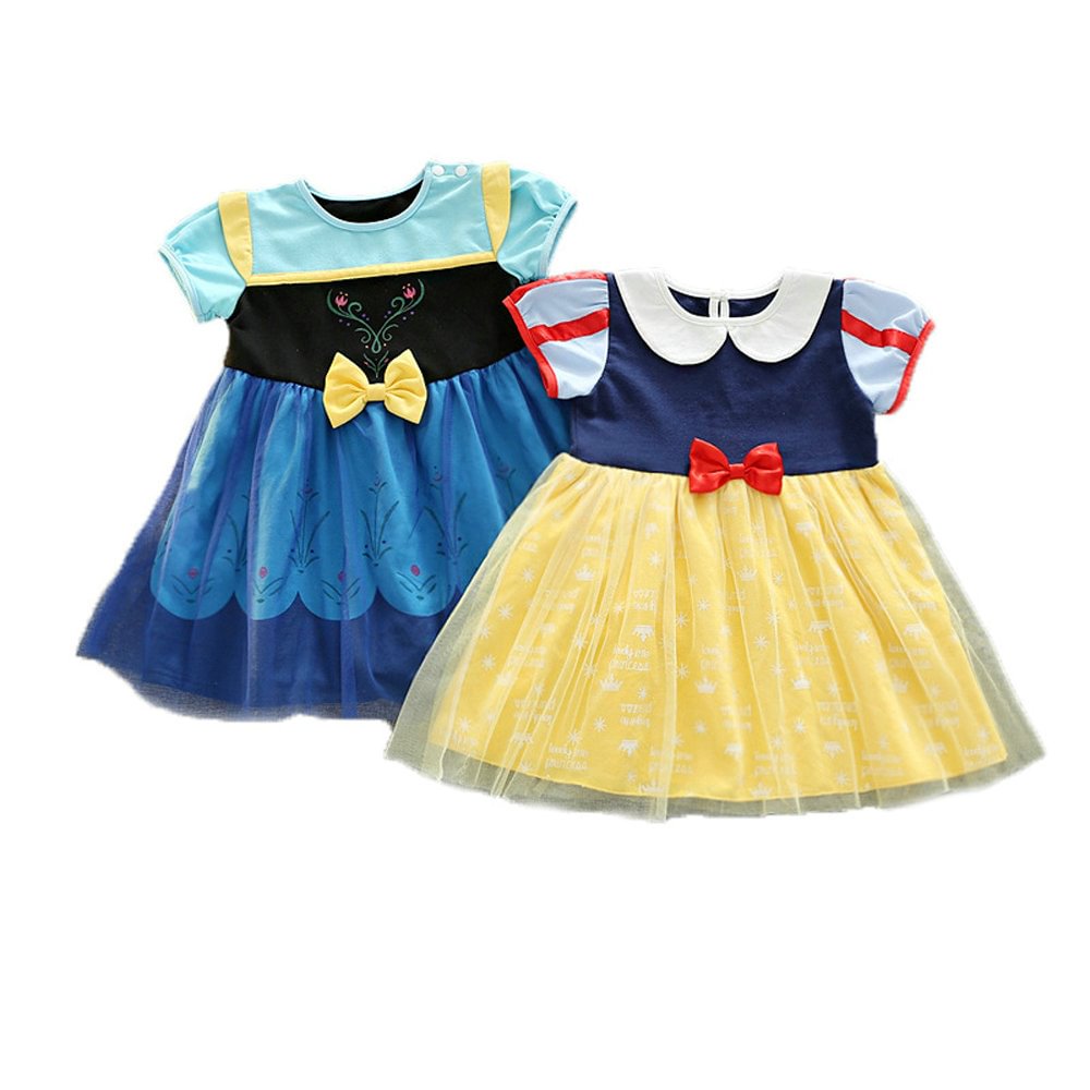 Frozen Princess Anna Snow White Tutu Party Dress for Toddler-Pajamasbuy