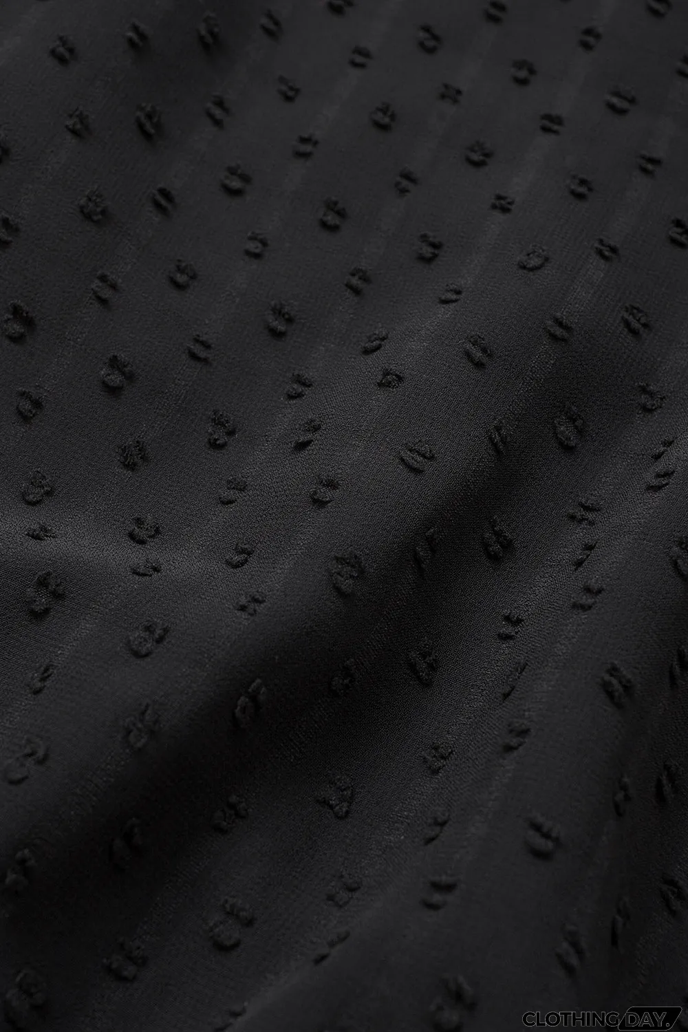 Elegant V-Neck Swiss Dot Lace Blouse