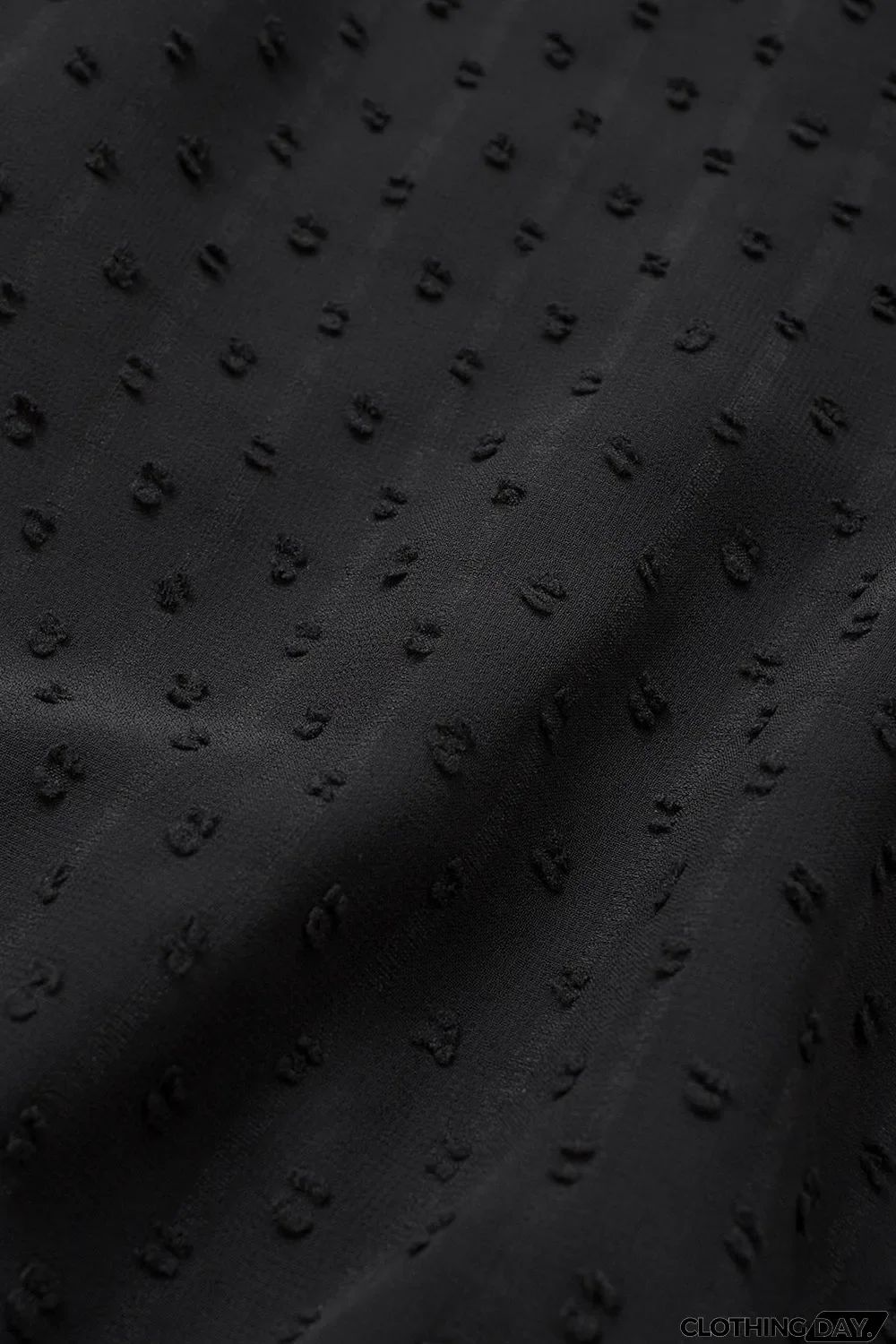 Elegant V-Neck Swiss Dot Lace Blouse