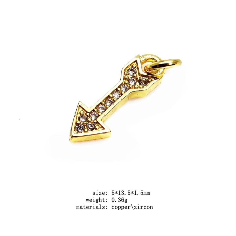 1 Piece Copper Zircon Rabbit Star Moon Pendant