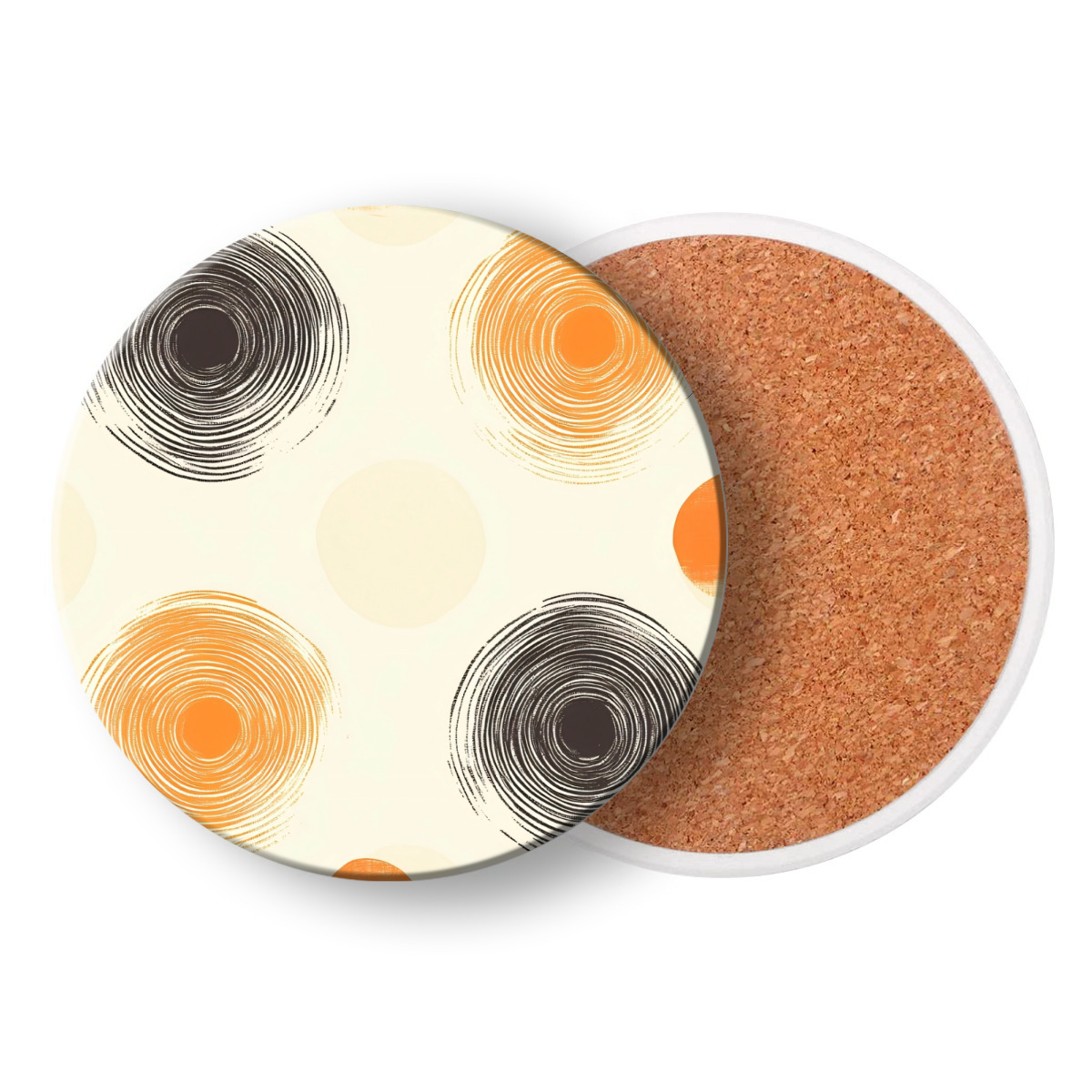 Circular Ceramic coasters (combination set)